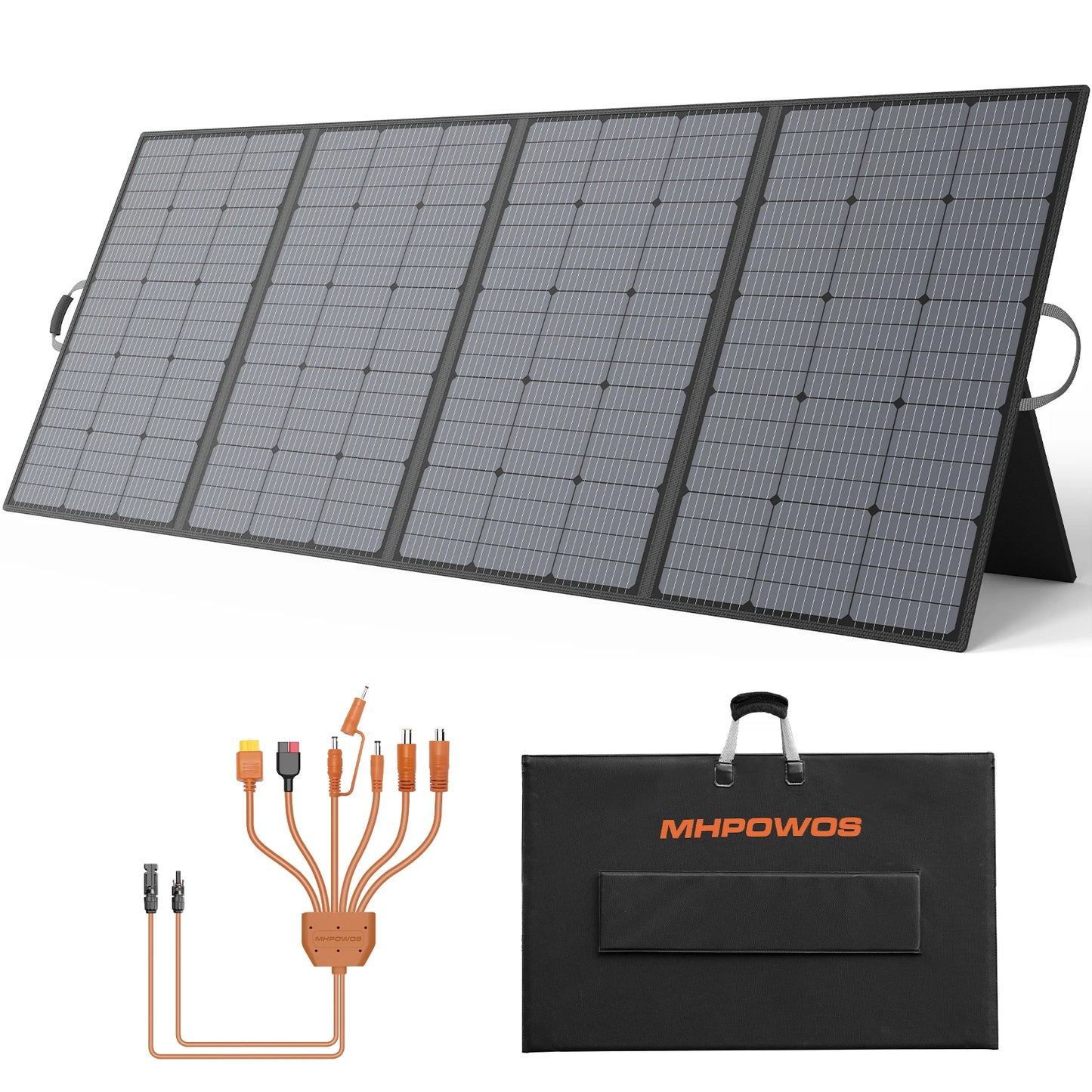 MHPOWOS 400W Foldable Portable Solar Panel For Outdoor Use