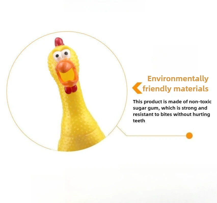 DKSTINYE Squeaky Screaming Chicken Pet Toy For Dogs
