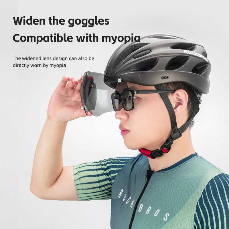 ROCKBROS Cycling Helmet Lightweight Integrated Head Protection for MTB