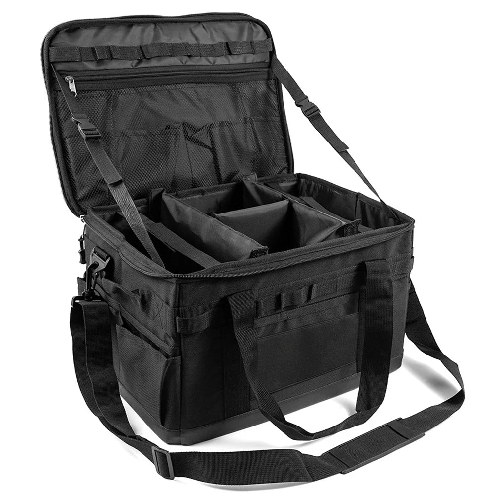 VKTECH Camping Utensil Organizer Collapsible Storage Case