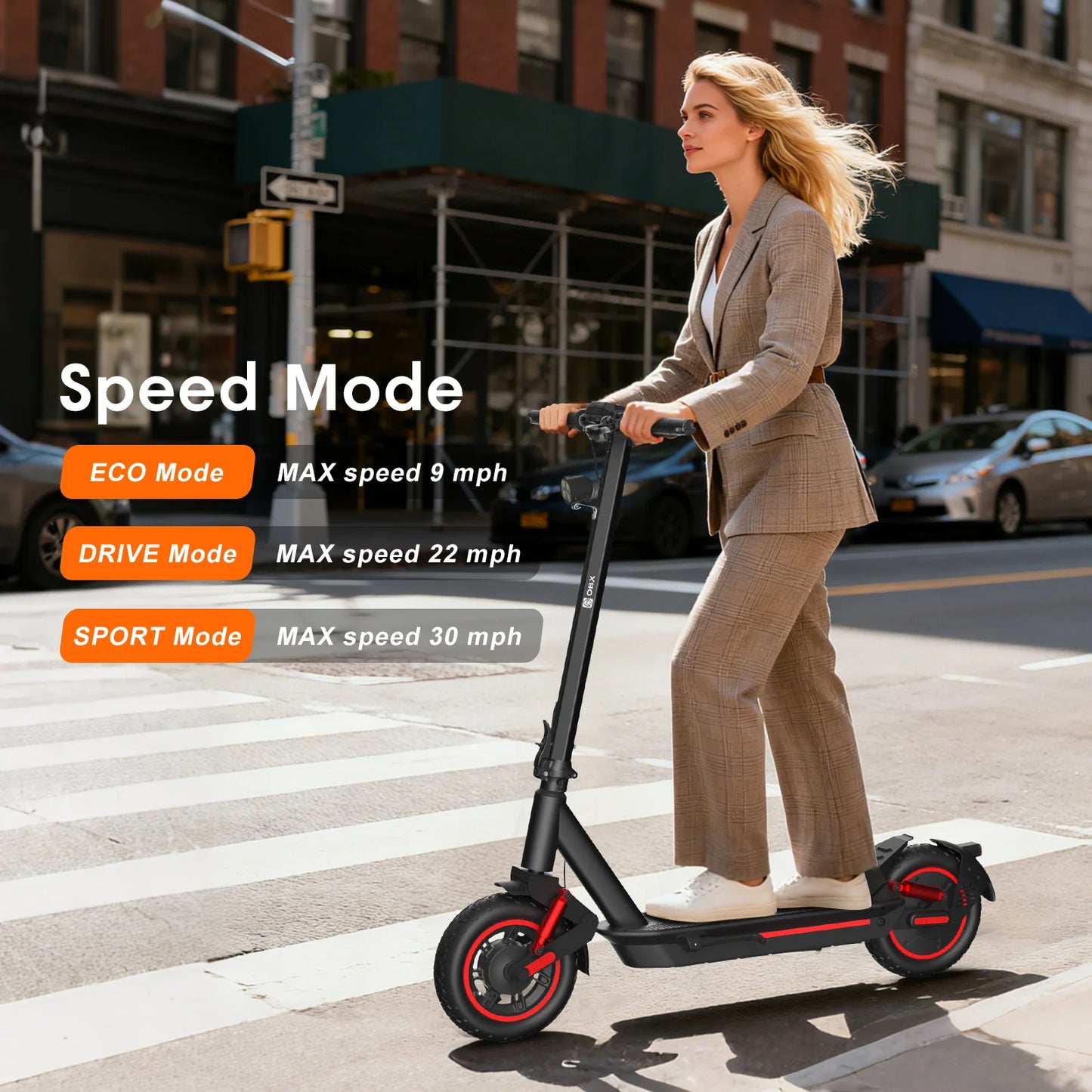 Electric Scooter 1000W 48V Off Road Dual Suspension Long Range