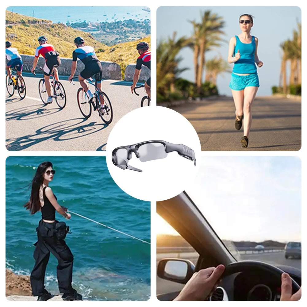 ALLOYSEED Wireless WiFi Camera Smart Glasses With Audio