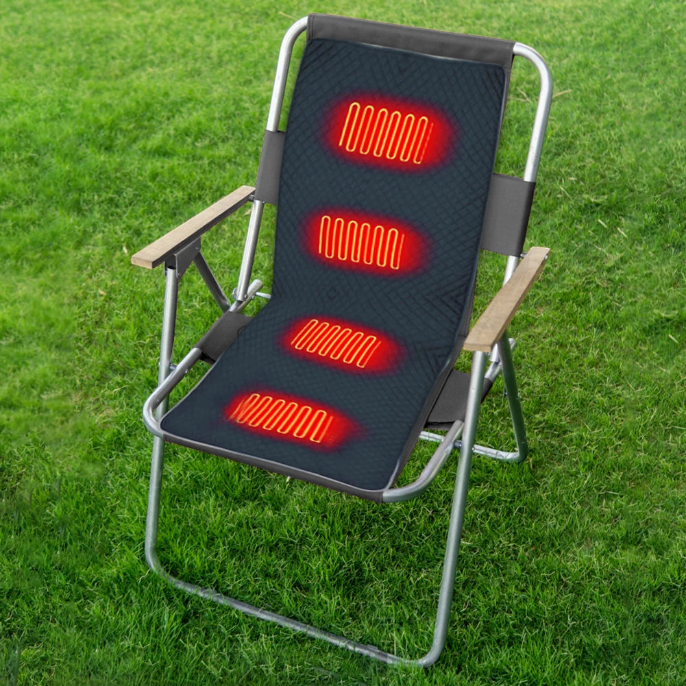 ALLOYSEED Heated Camping Chair With USB Mat And Temperature Settings