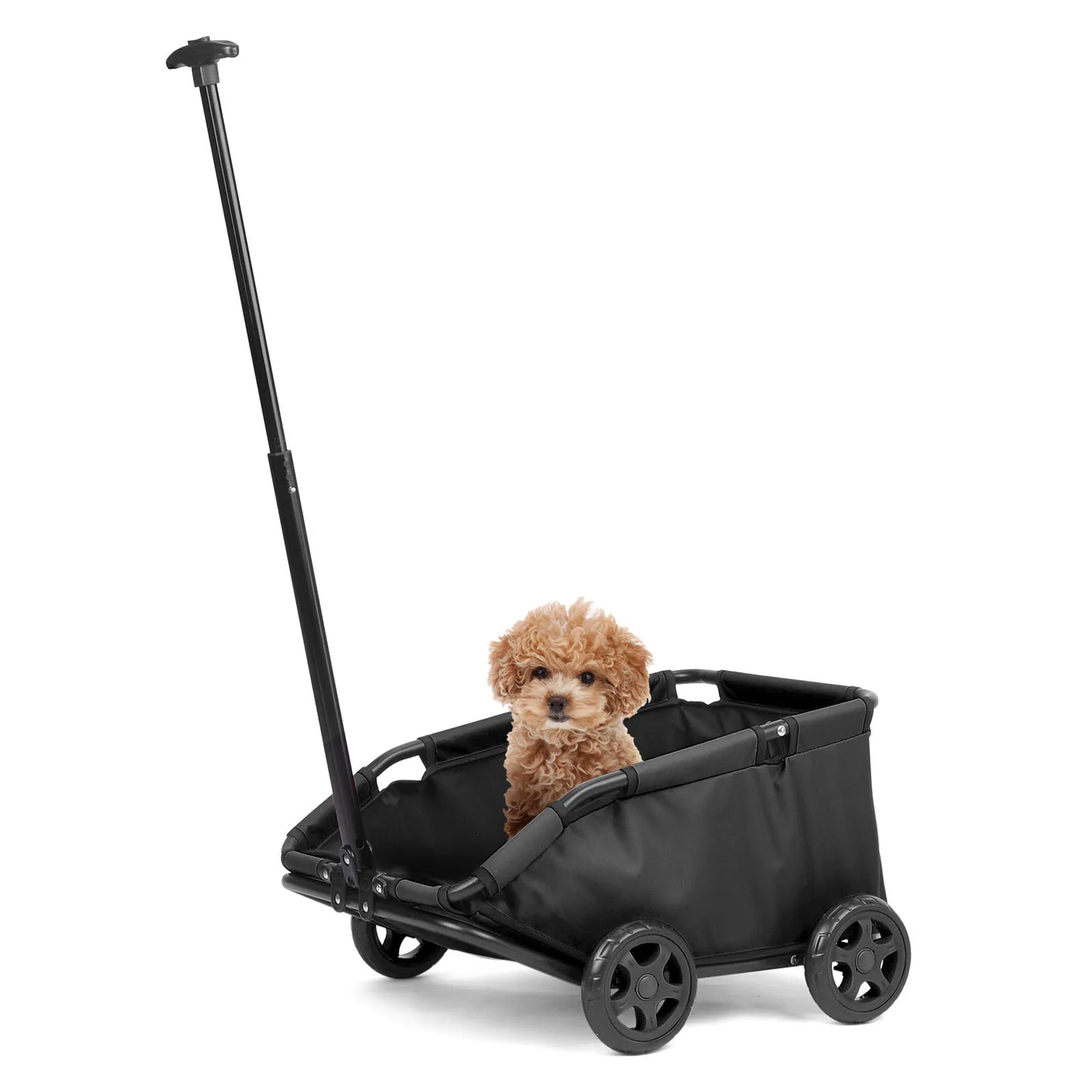 Small Pet Cart Folding Dog Stroller 360 Rotating Carrier