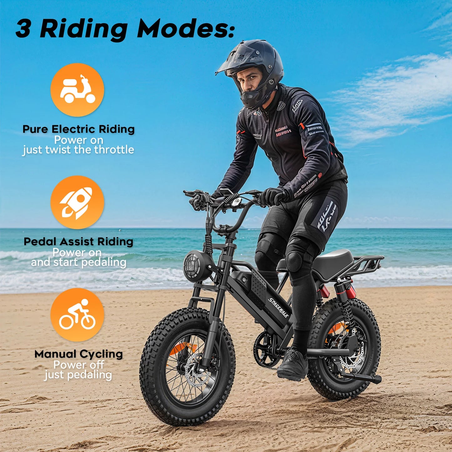 EILLEO Spacewalk Mountain Electric Bike Removable Battery