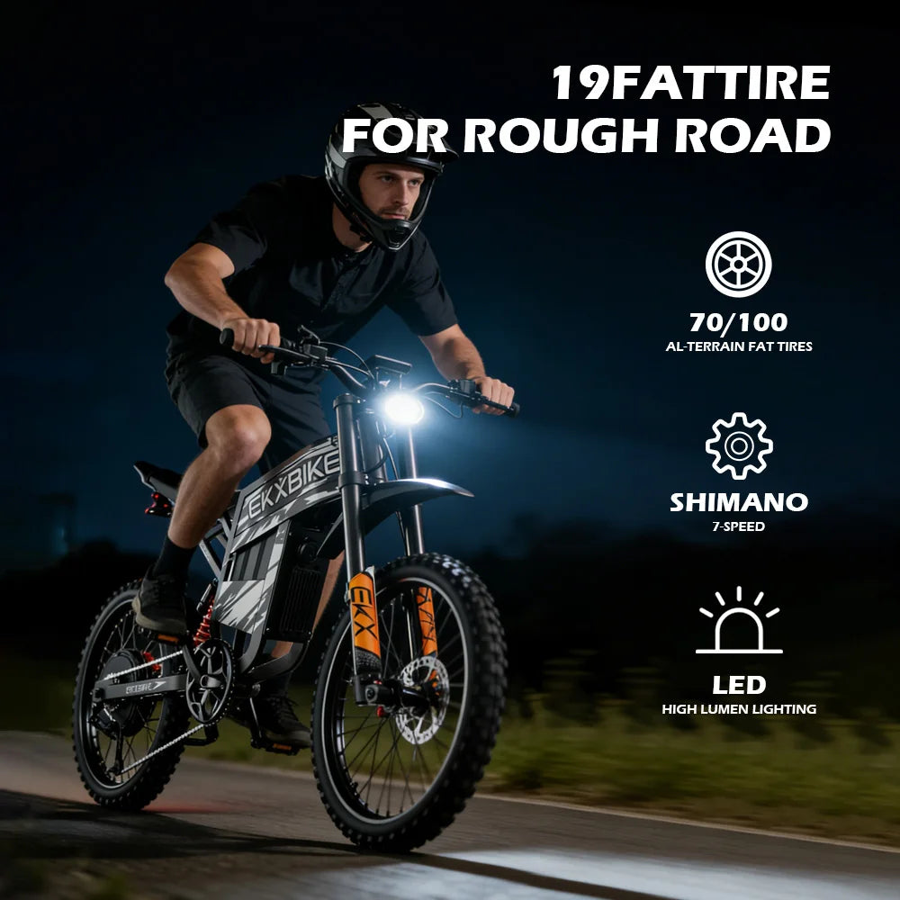EKX TX1 Electric Bike 6000W Peak Motors 60V 30Ah Ebike