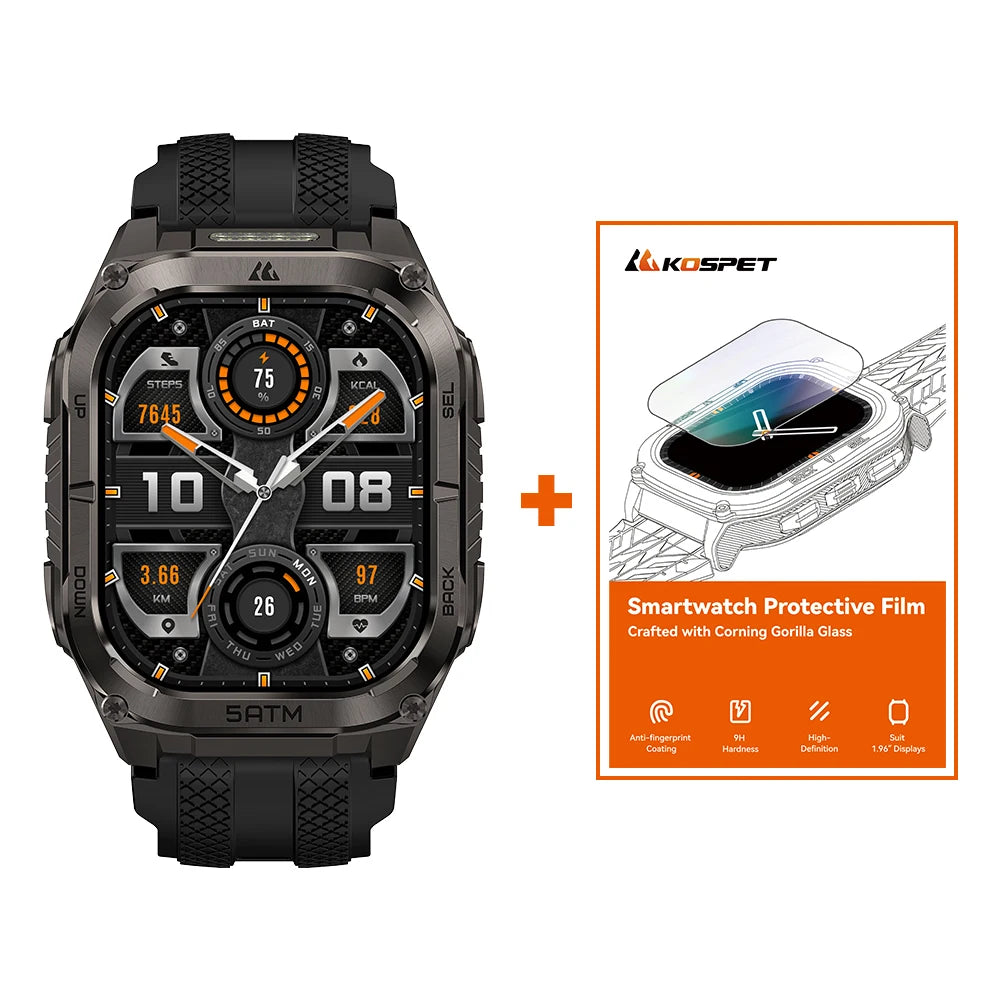 Kospet Tank M4C MilitaryGrade Rugged Smartwatch With GPS Flashlight