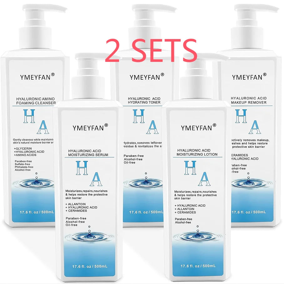 YMEYFAN 5-In-1 Hyaluronic Acid Skin Care Set Premium