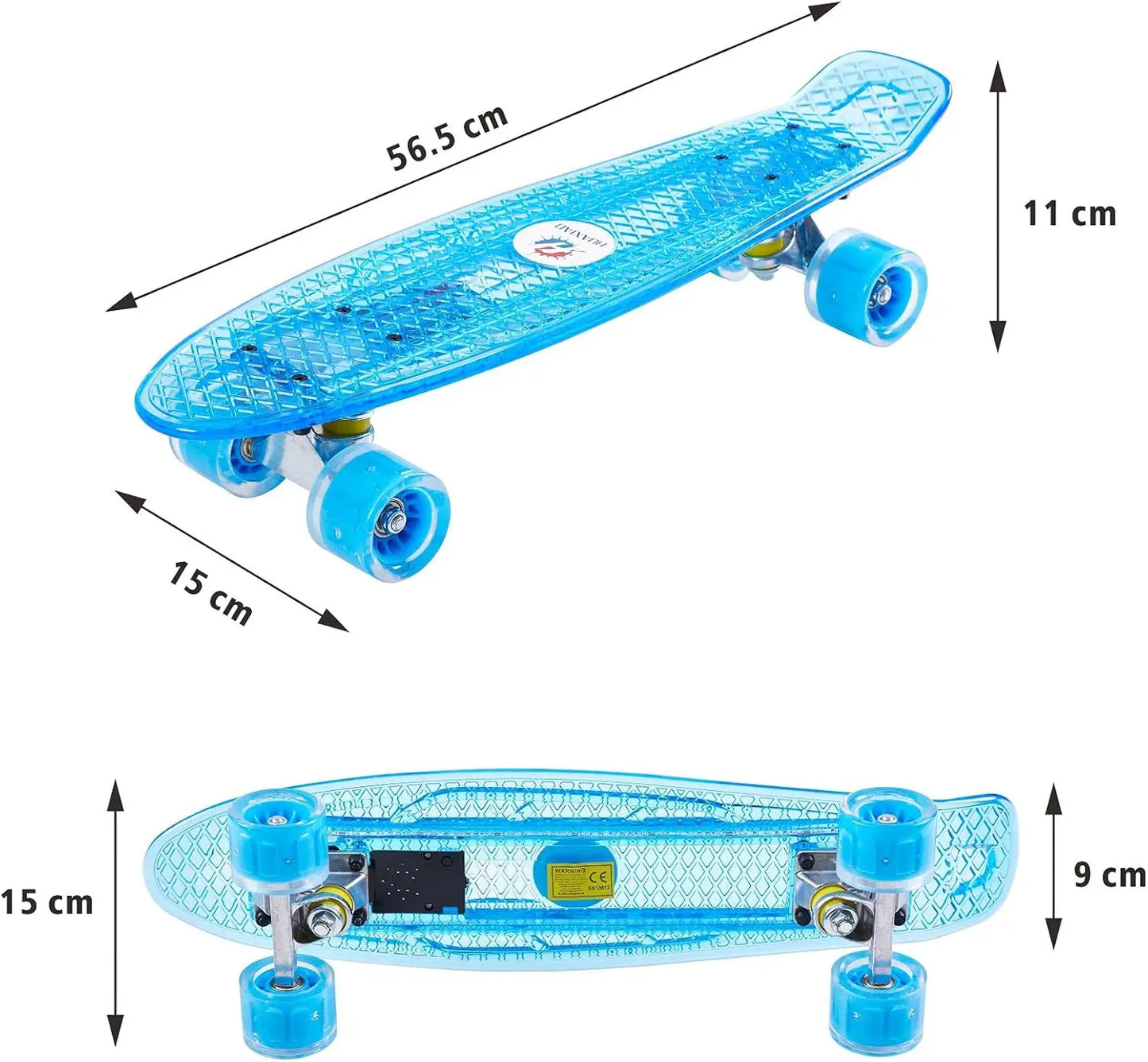 LED Light Up Electric Skateboard For Beginners Cruiser
