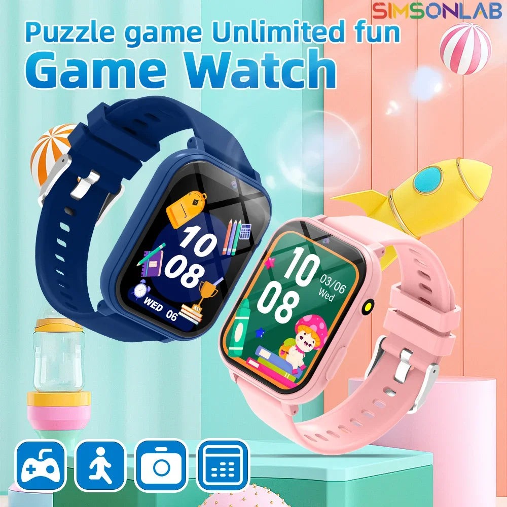 Odelettevcy Kids Smart Watch With 18 Games Camera Sleep Monitoring