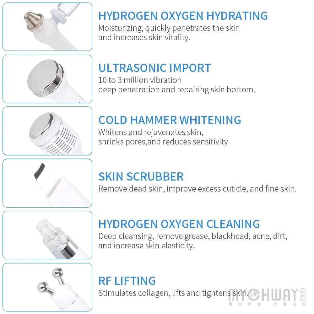 Mychway 7in1 Hydra Water Facial Cleaner Aqua Peel Machine