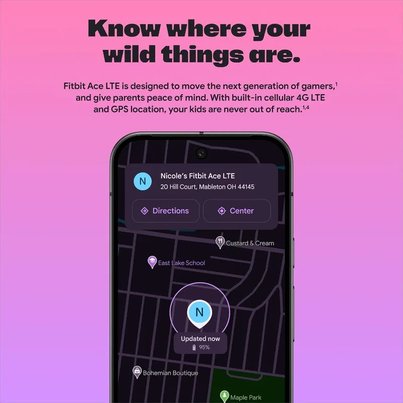 JHLU Kids Smartwatch GPS Tracker With Activity Monitor And Alerts