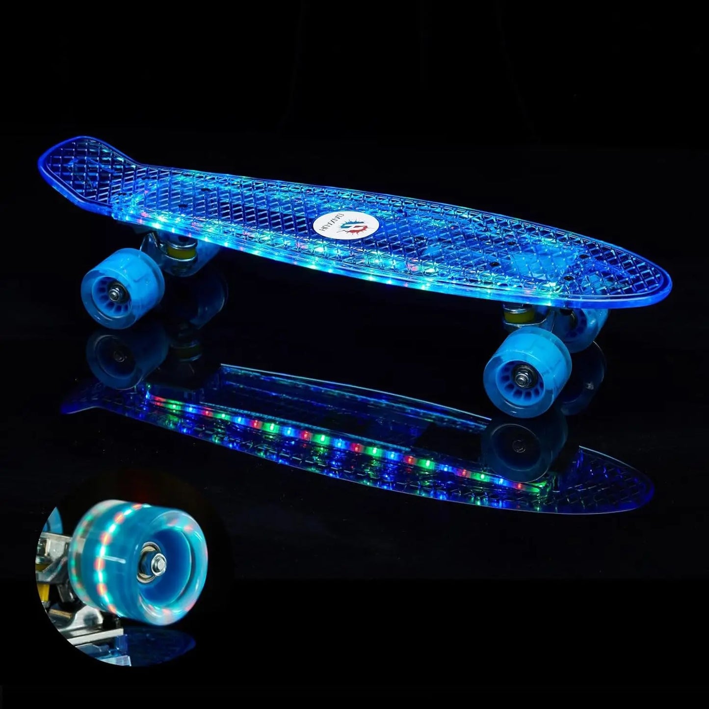 LED Light Up Electric Skateboard For Beginners Cruiser
