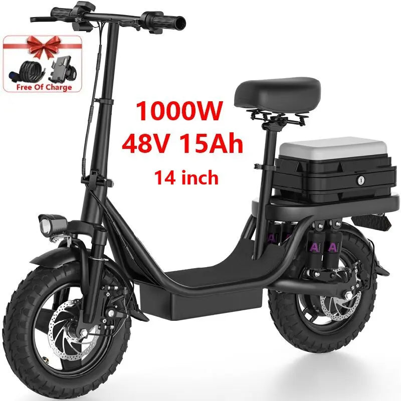 ZEFIORA Electric Scooter V10 48V Removable Battery Long Range
