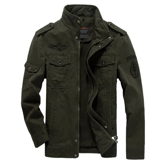 New 2023 Casual Army Military Jacket Men Plus Size M-6XL Jaqueta masculina Air force one Spring & Autumn Cargo Mens Jackets Coat