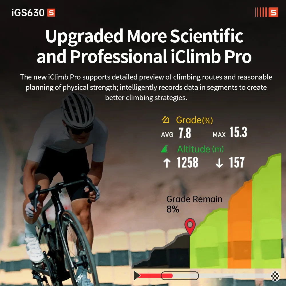 iGPSPORT iGS630S Cycling Computer With GPS Navigation