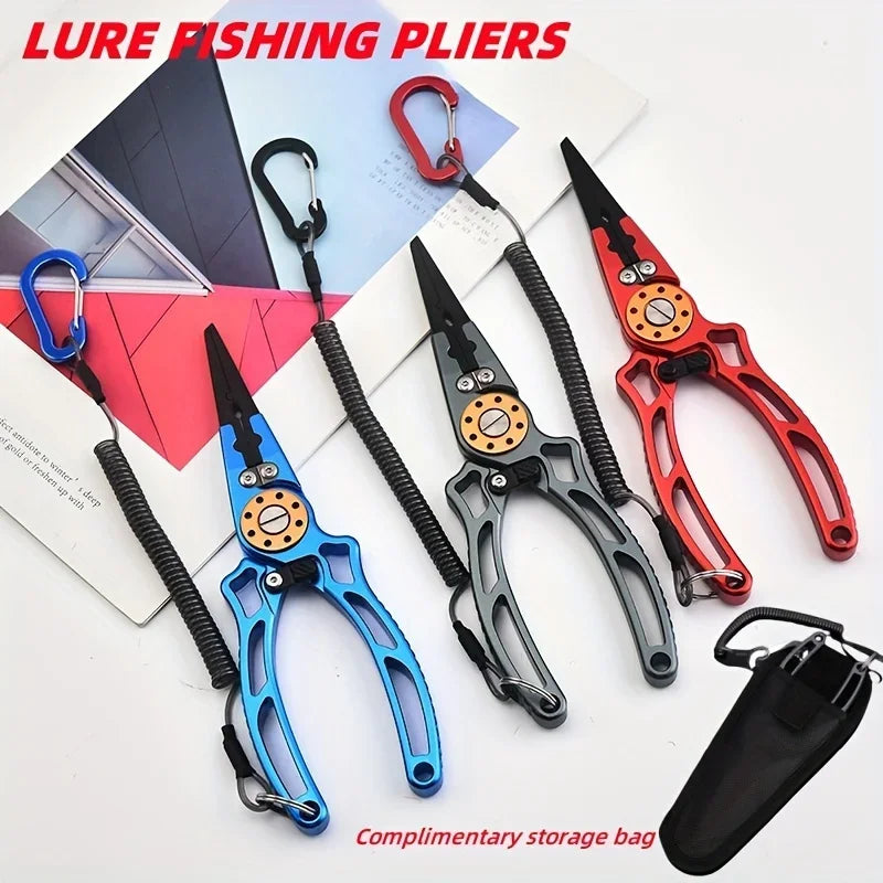 Aviation Aluminum Multi-Functional Fishing Pliers With Line Cutting
