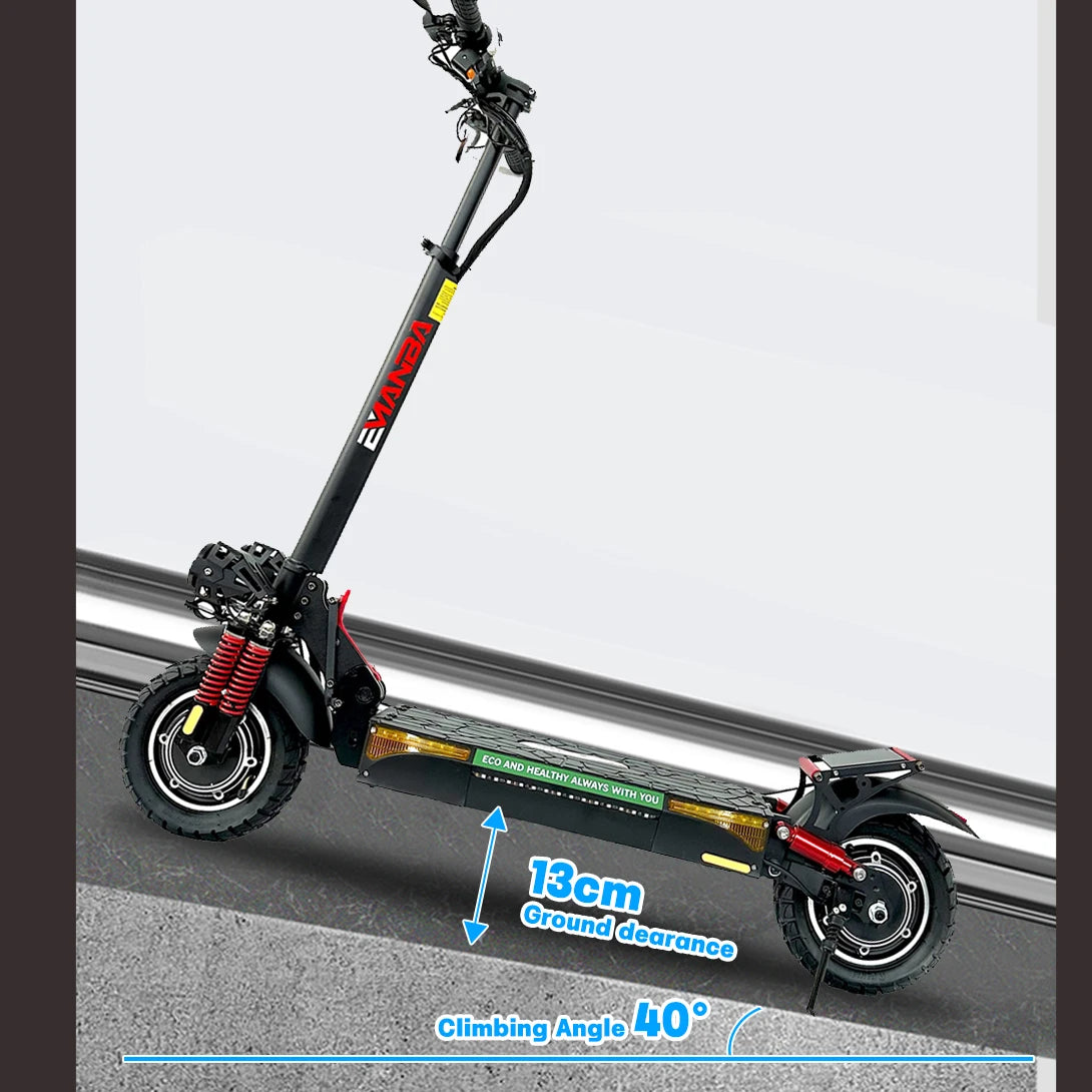 X4 2x800W Dual Motor Off Road Electric Scooter For Adults
