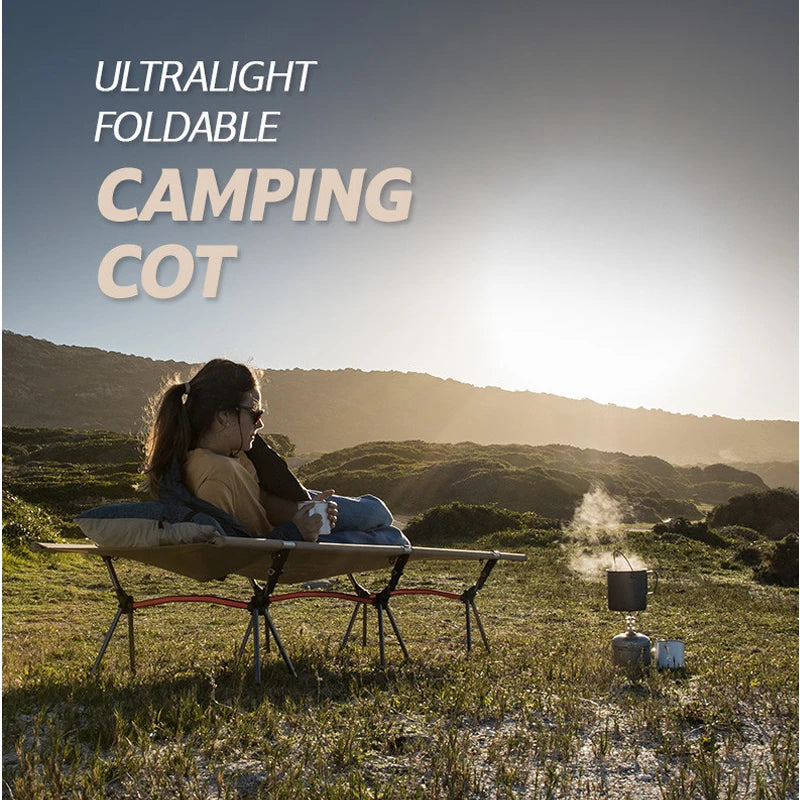 WESTTUNE Ultralight Camping Cot With Leg Extenders