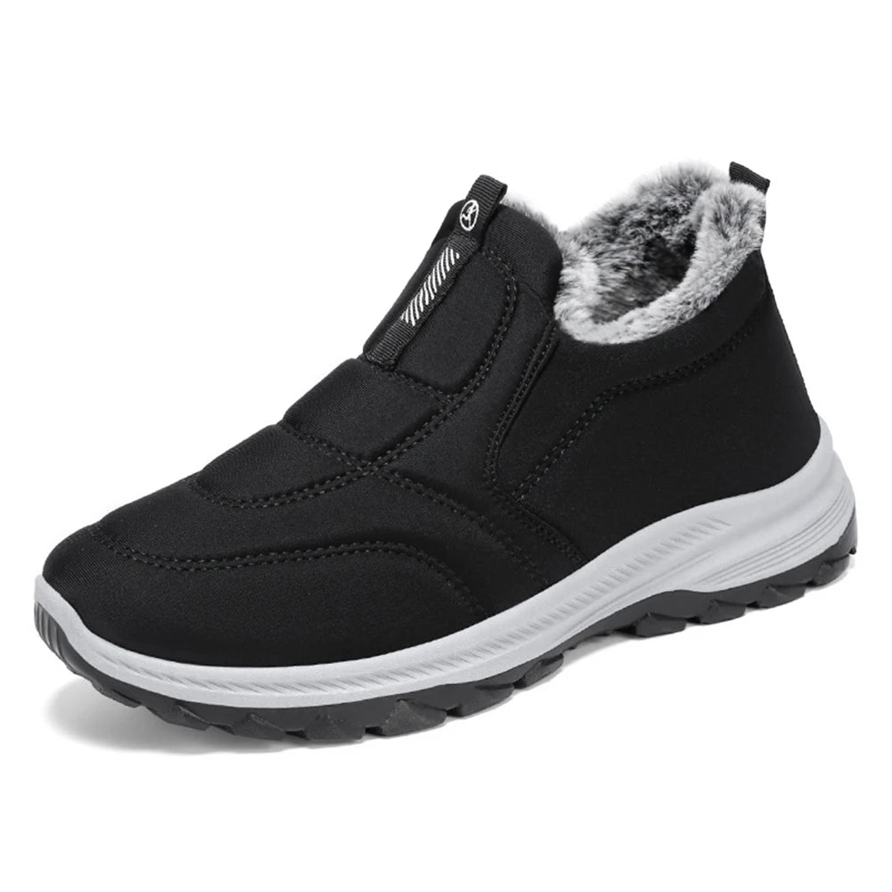 Warm Winter Walking Shoes for Men with Non Slip Comfort