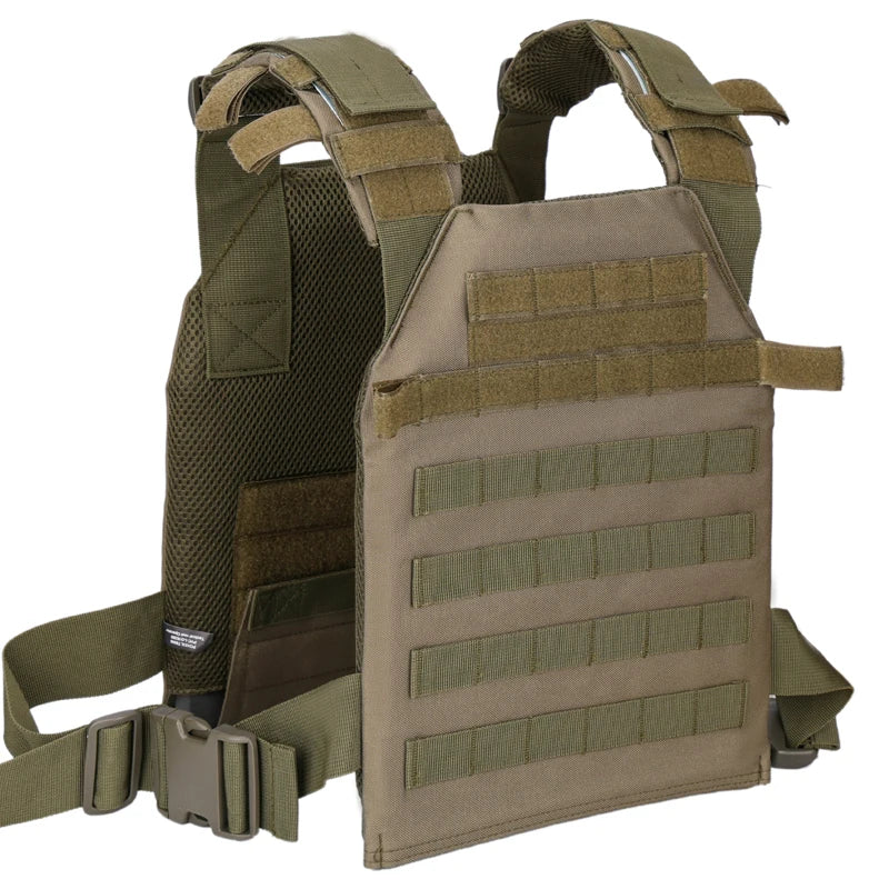 NONECN Military Tactical Vest Molle Plate Carrier Outdoor Training Gear